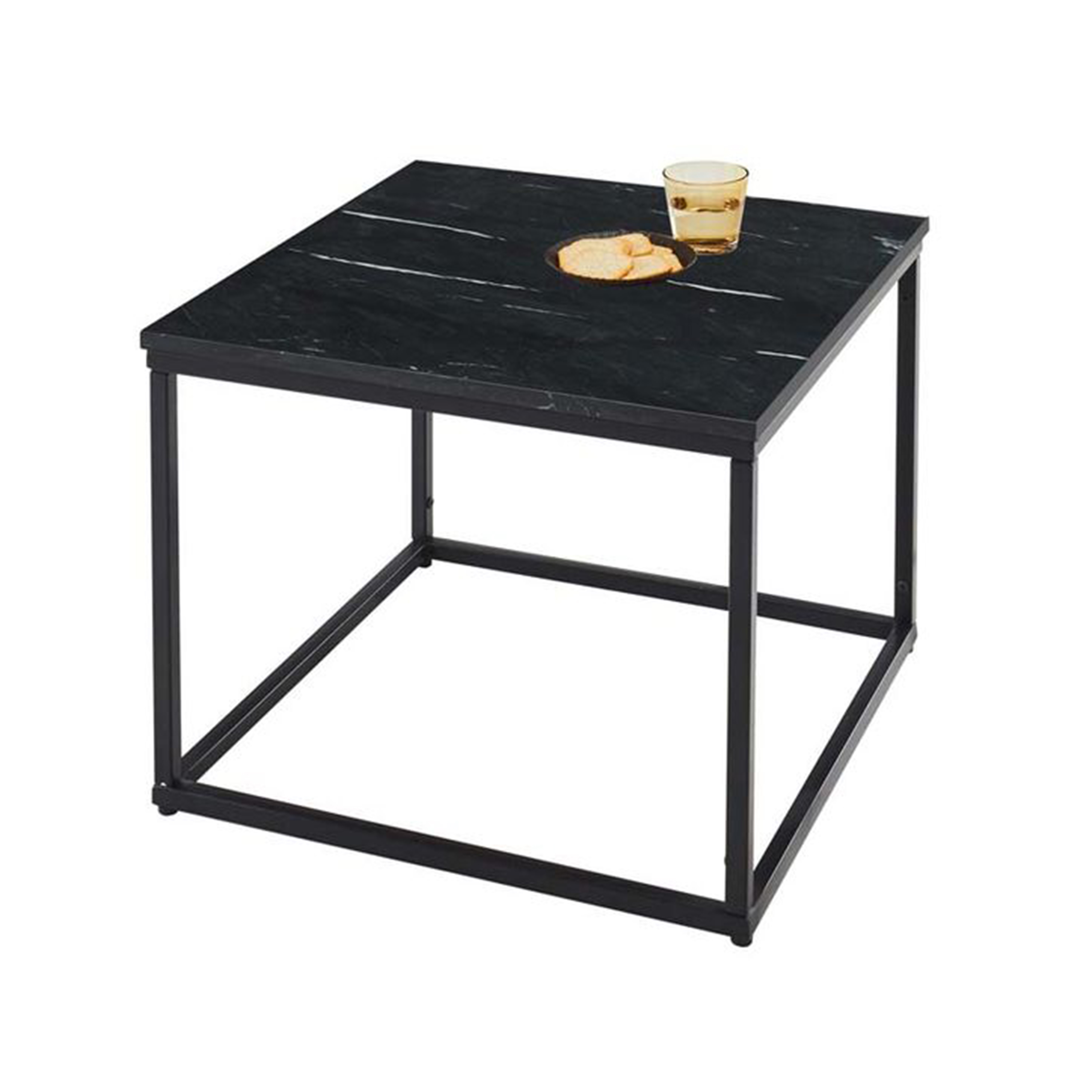 Coffee Table Square 60 Black Marble