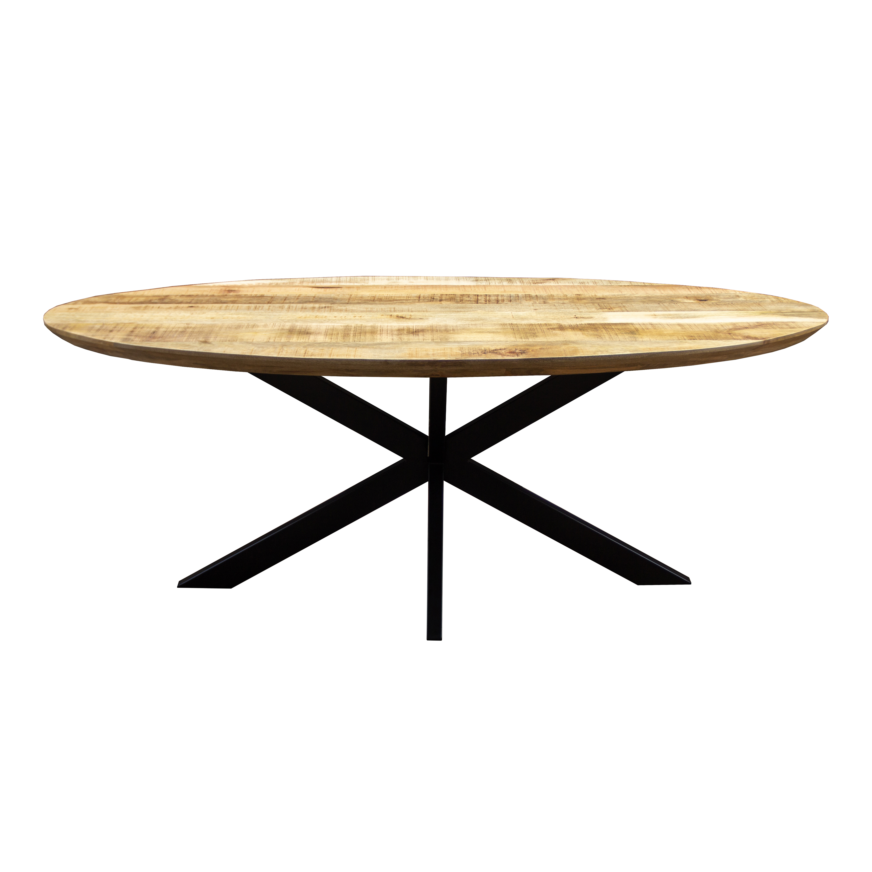 Patnitop Dining Table Oval With Matrix Leg  200 Mango