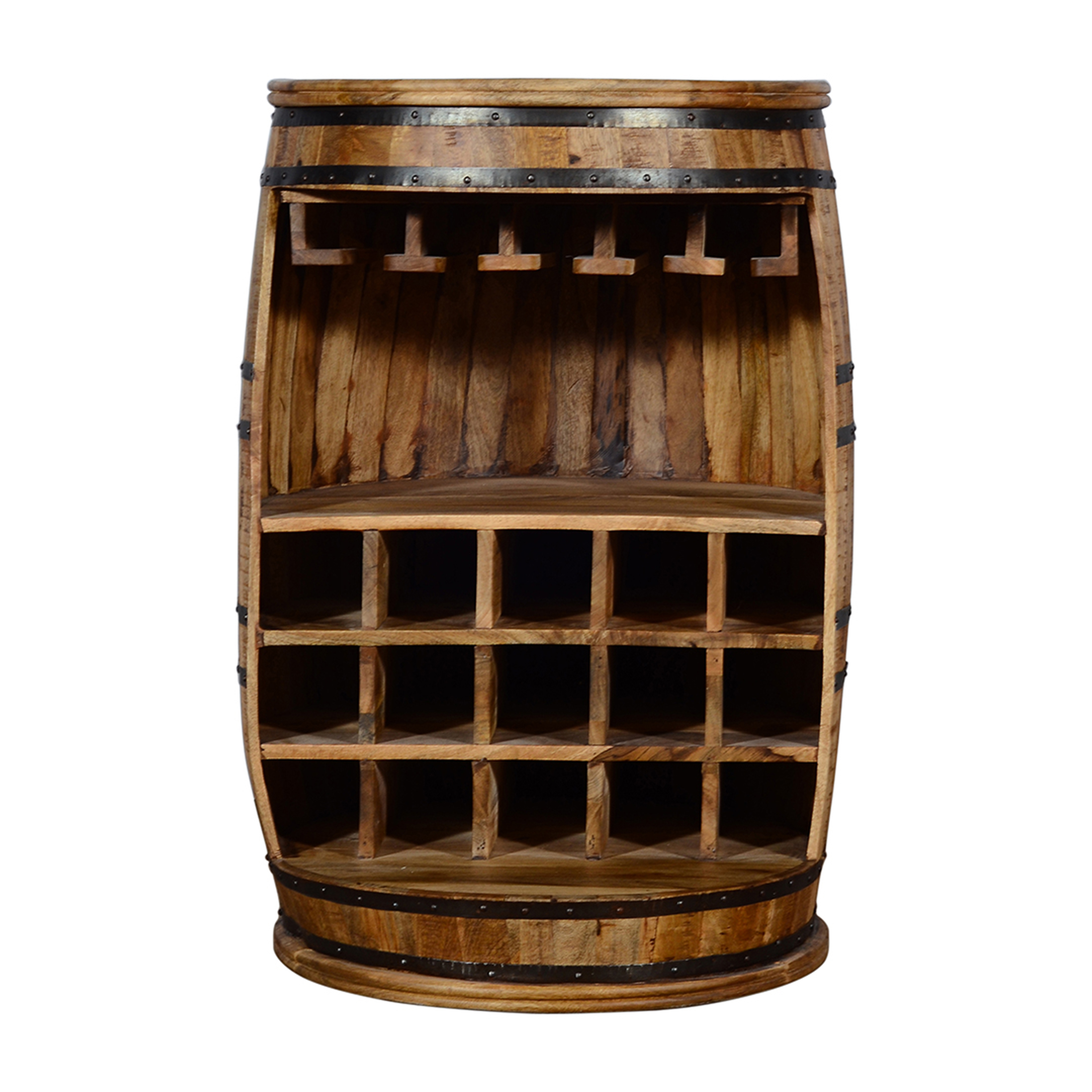 Wooden Barral Bar 61 Mango