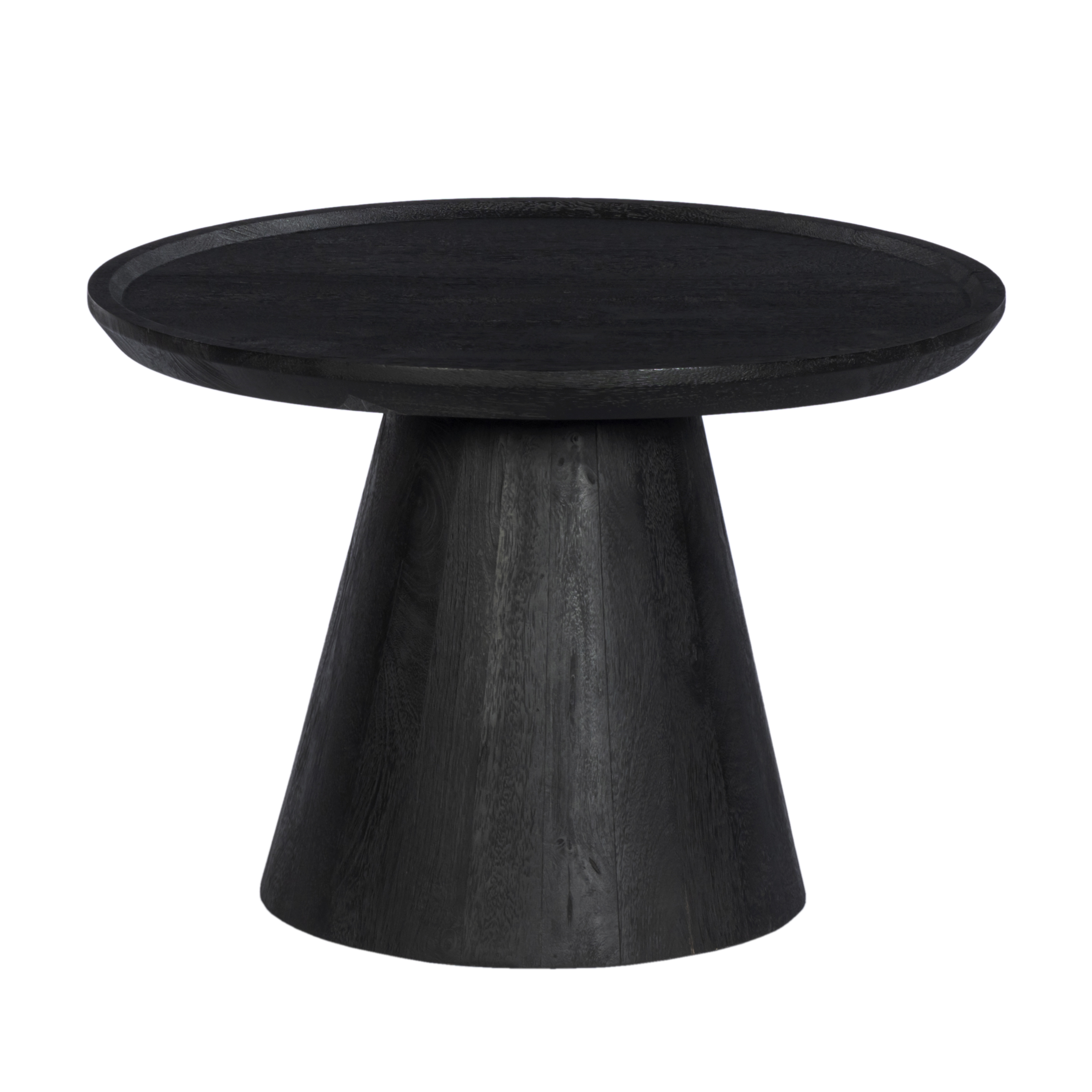 Coffee Table Round With Wooden Base 65 Mango