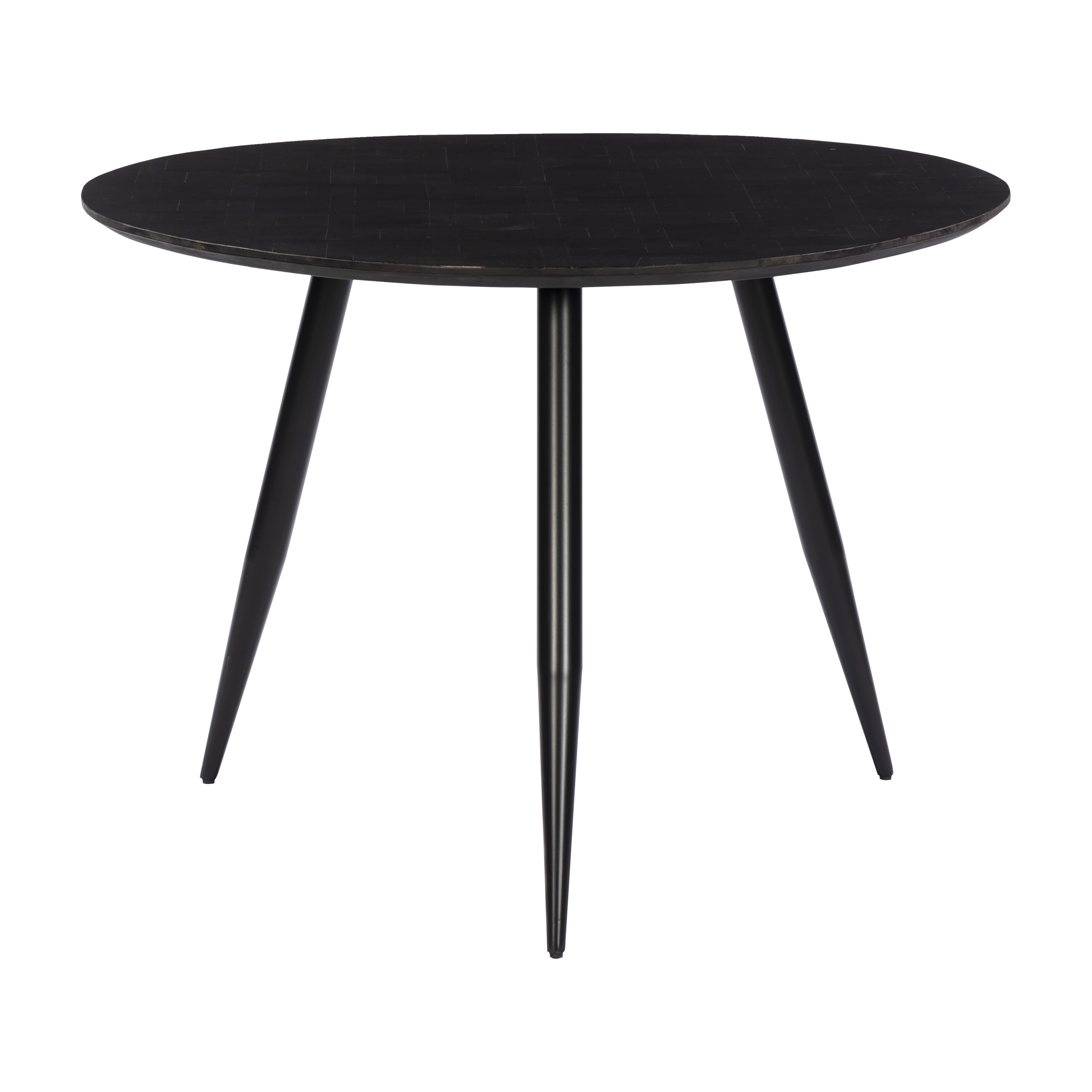 Dining Table Round With Metal Cone Leg 111 Recycle Teak