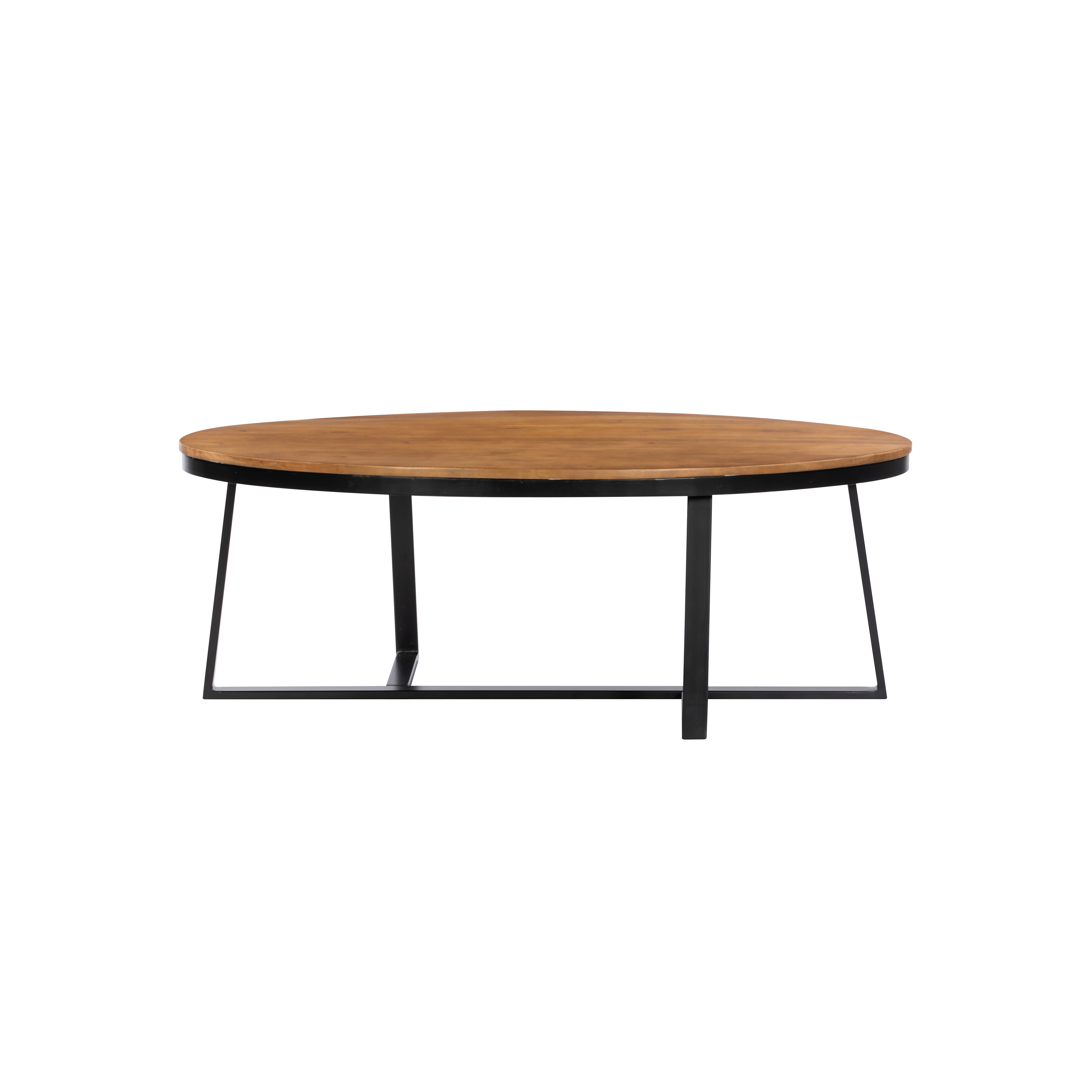 Coffee Table Oval With Metal Base 121 Acacia