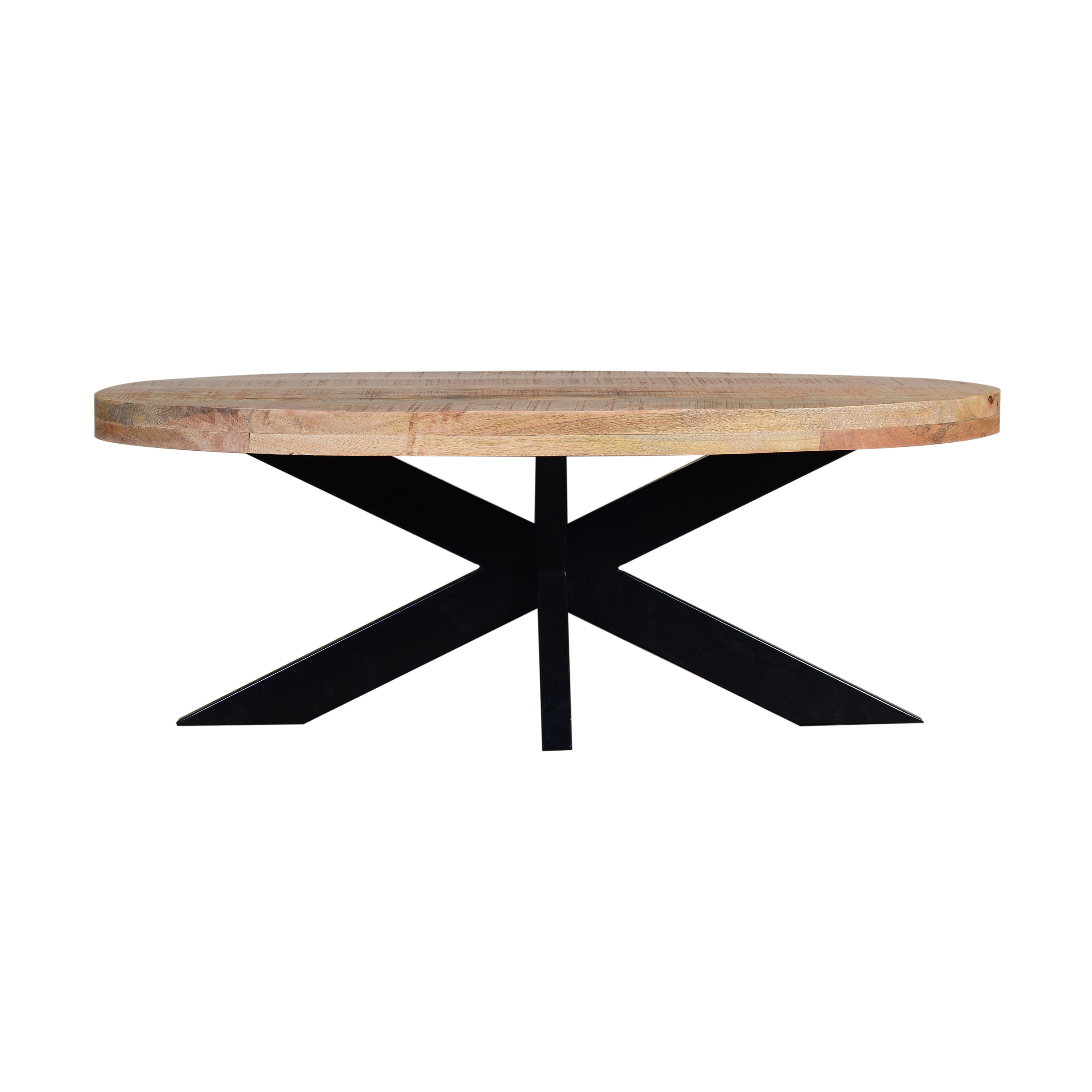 Coffee Table Oval With Matrix Leg 120 Mango