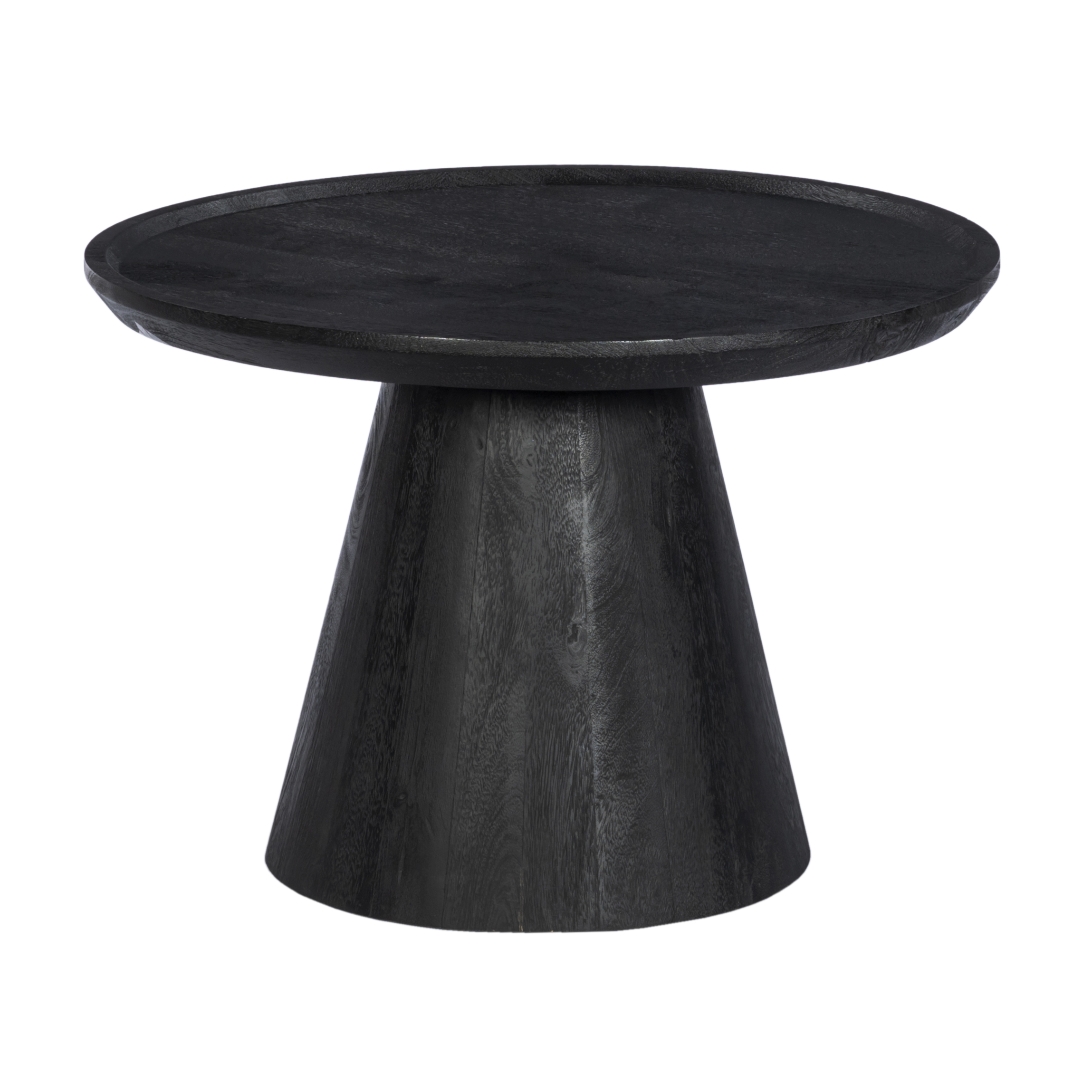 Coffee Table Round With Wooden Base 65 Mango