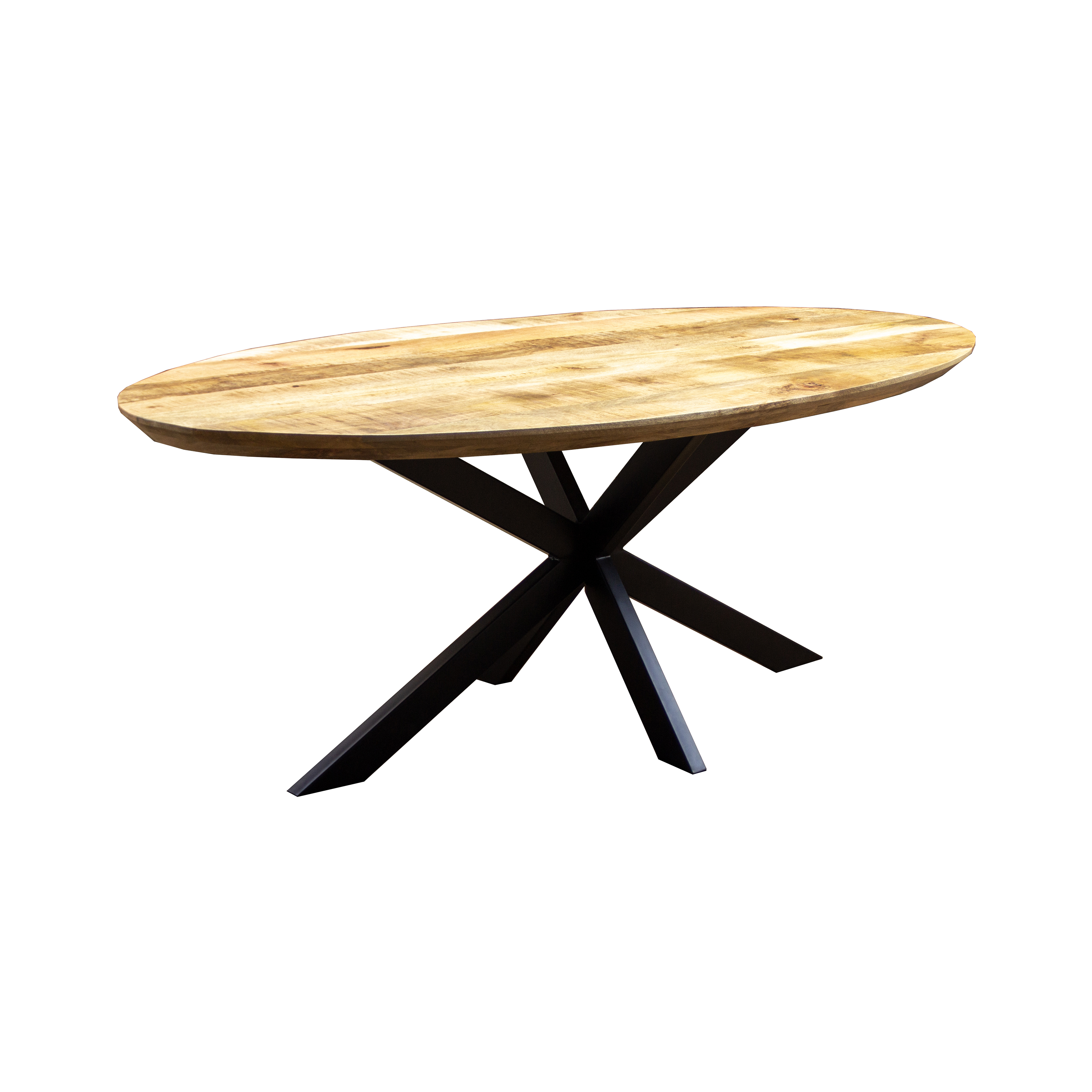 Patnitop Dining Table Oval With Matrix Leg  200 Mango