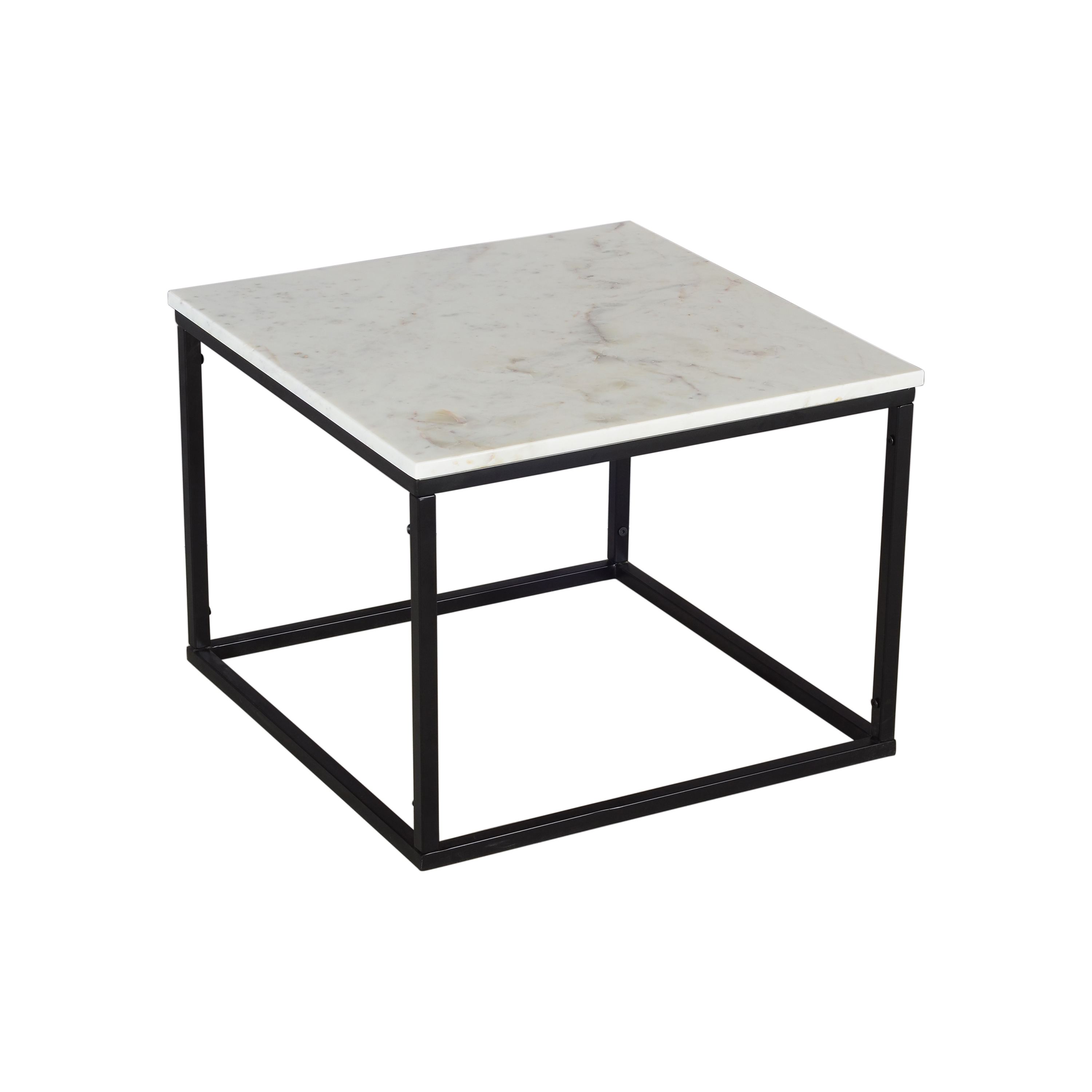 Coffee Table Square 60 White Marble