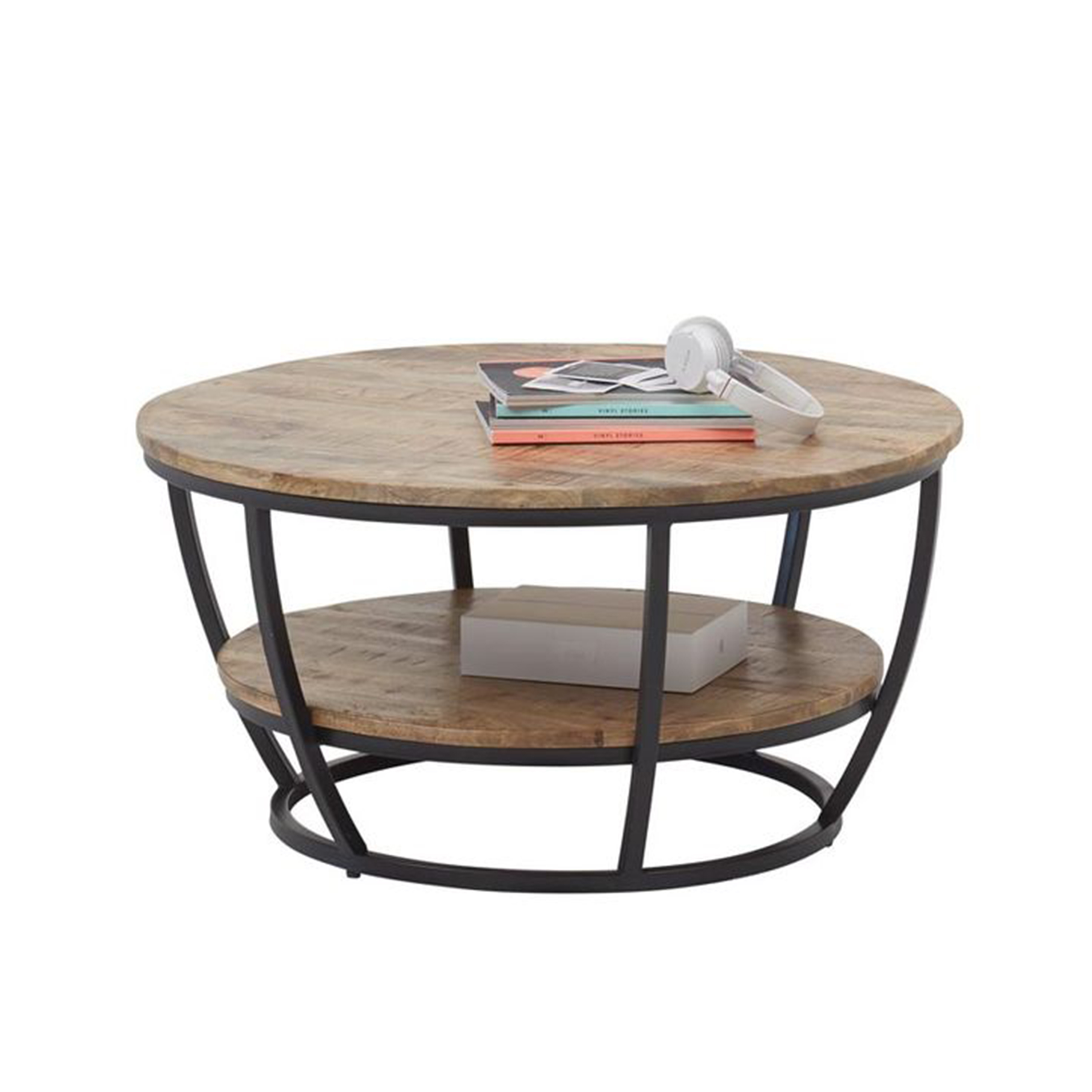 Coffee Table Round With Double Top 86 Mango