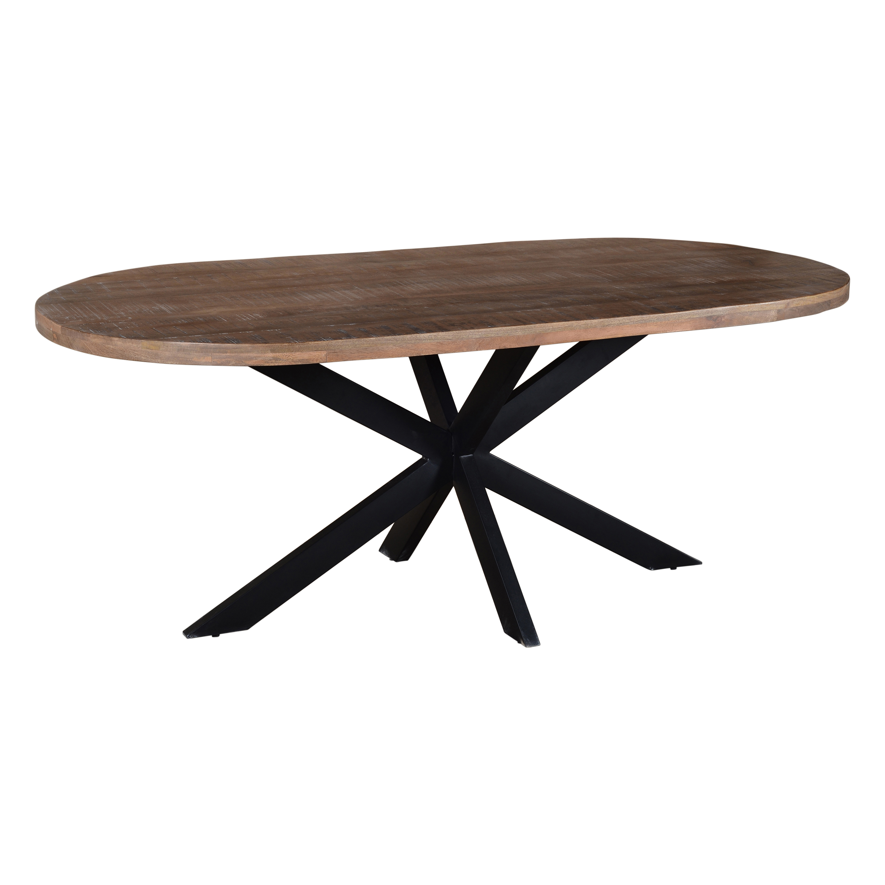 Dining Table Oval With Matrix Leg 200 Mango