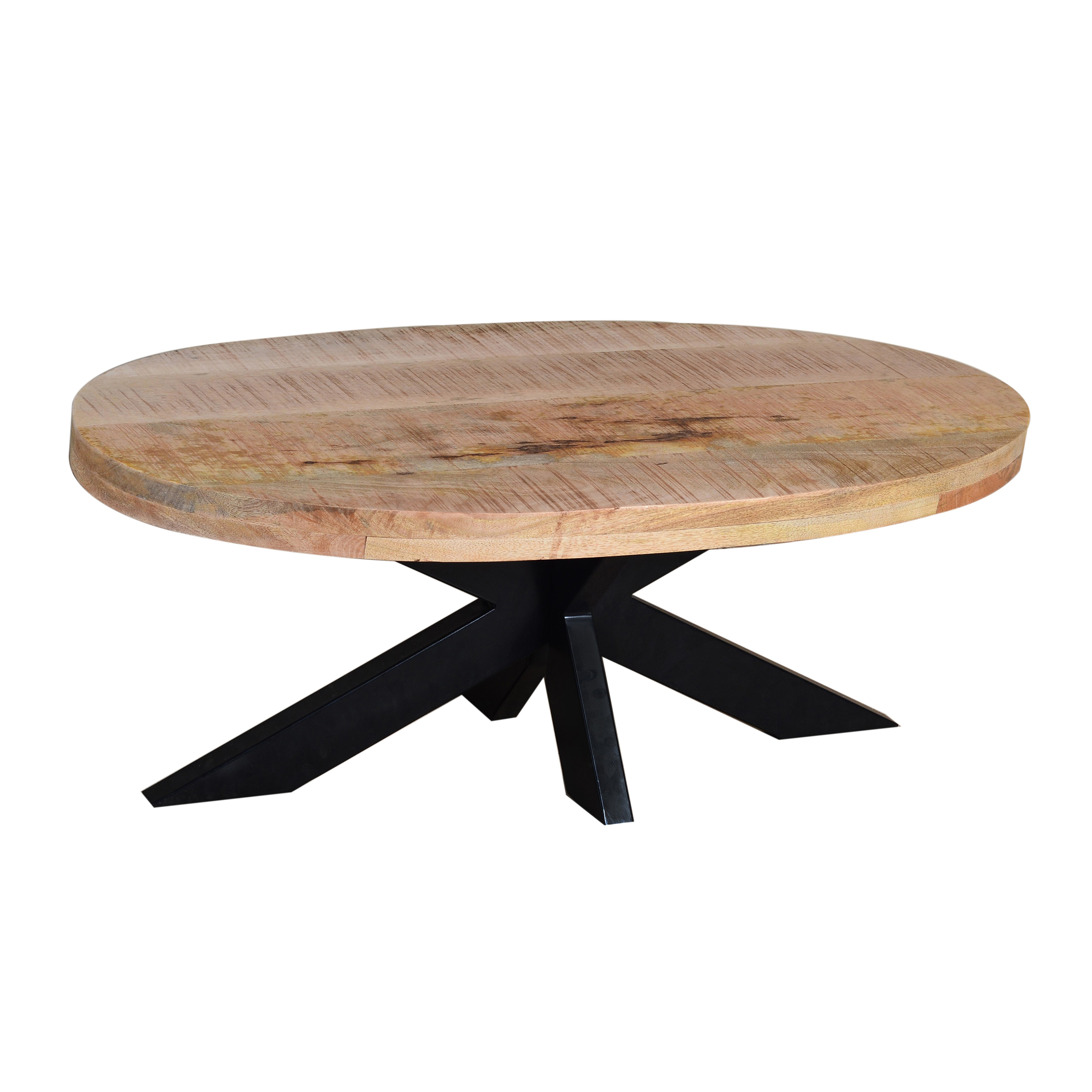 Coffee Table Oval With Matrix Leg 120 Mango