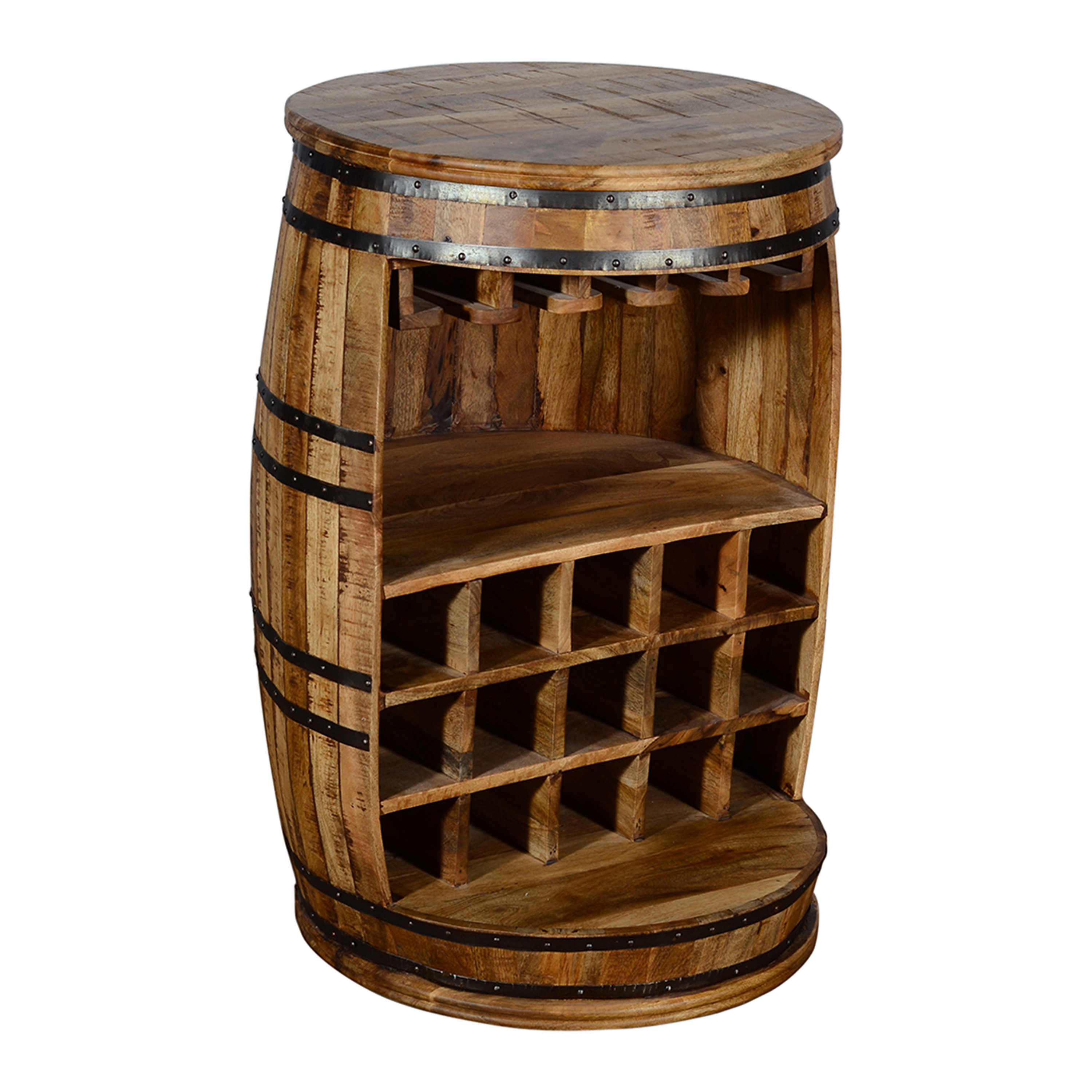 Wooden Barral Bar 61 Mango