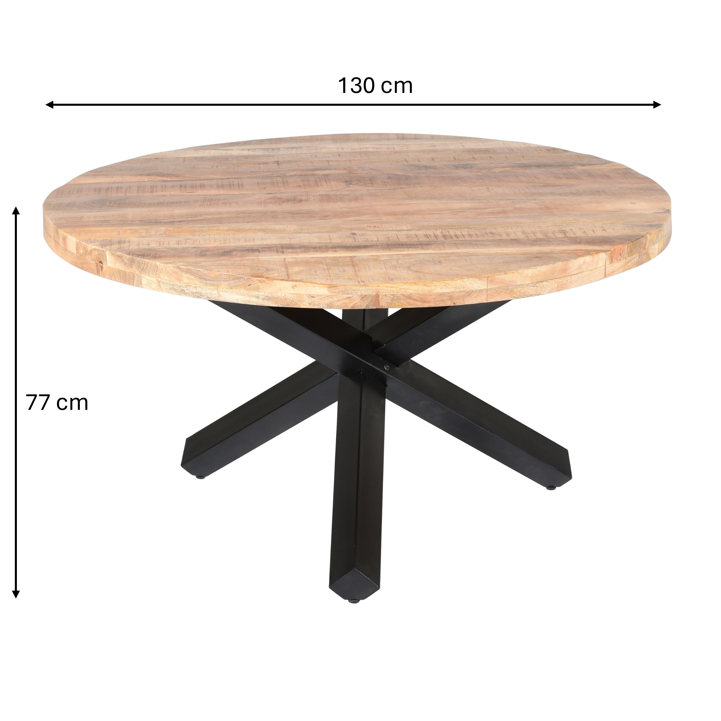 Dining Table Round Tripod Leg 130 Mango