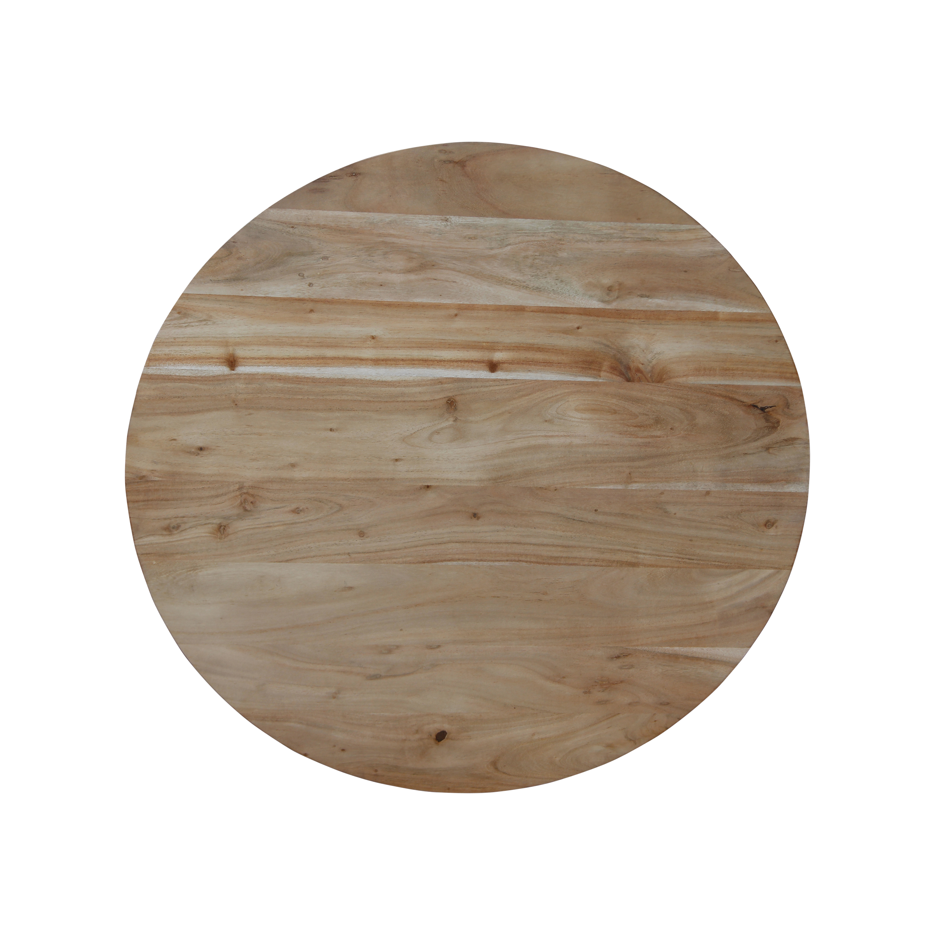 Coffee Table Round With Wooden Matrix Leg 80 Acacia