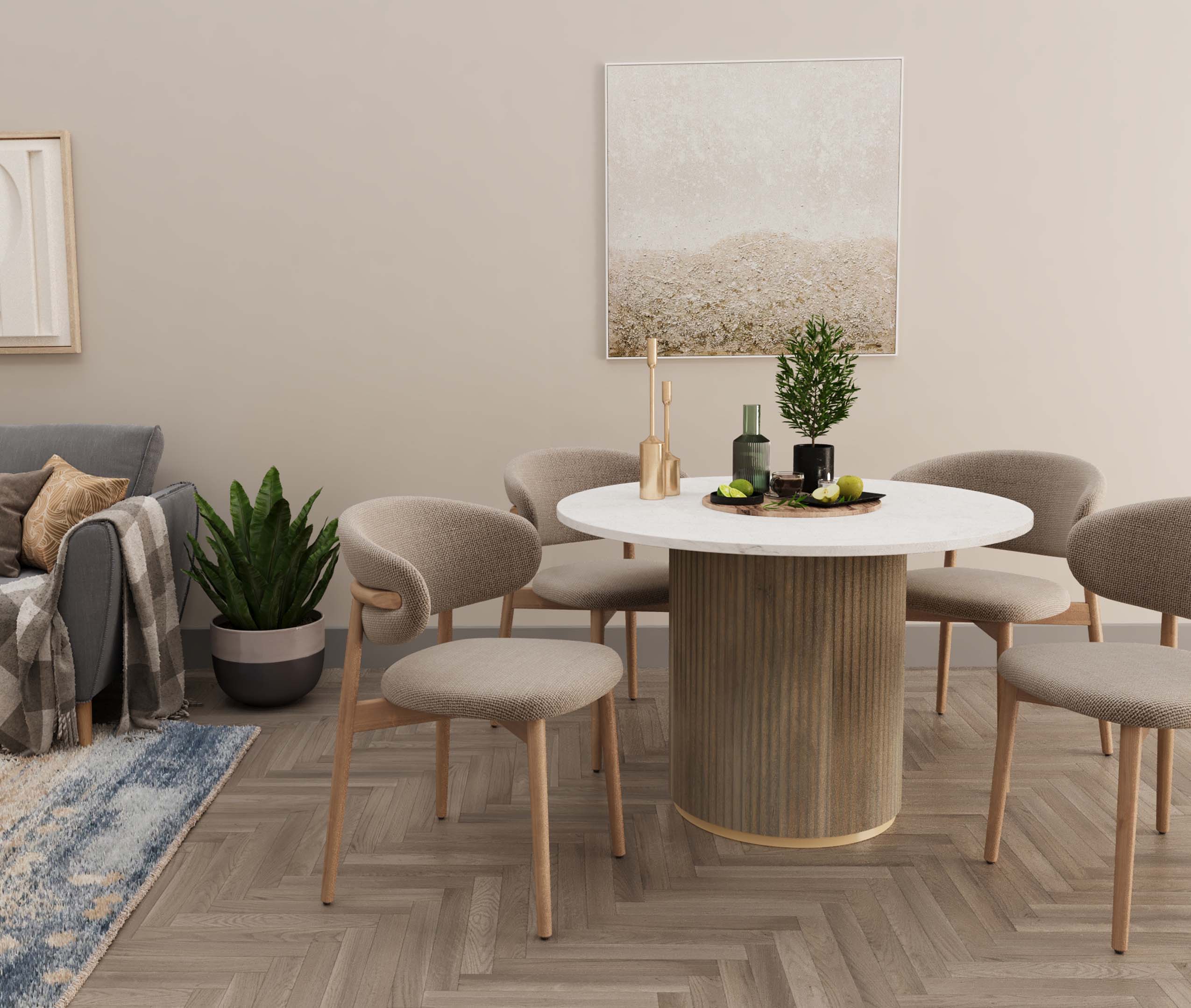 Timeless Dining with Sculpted Elegance