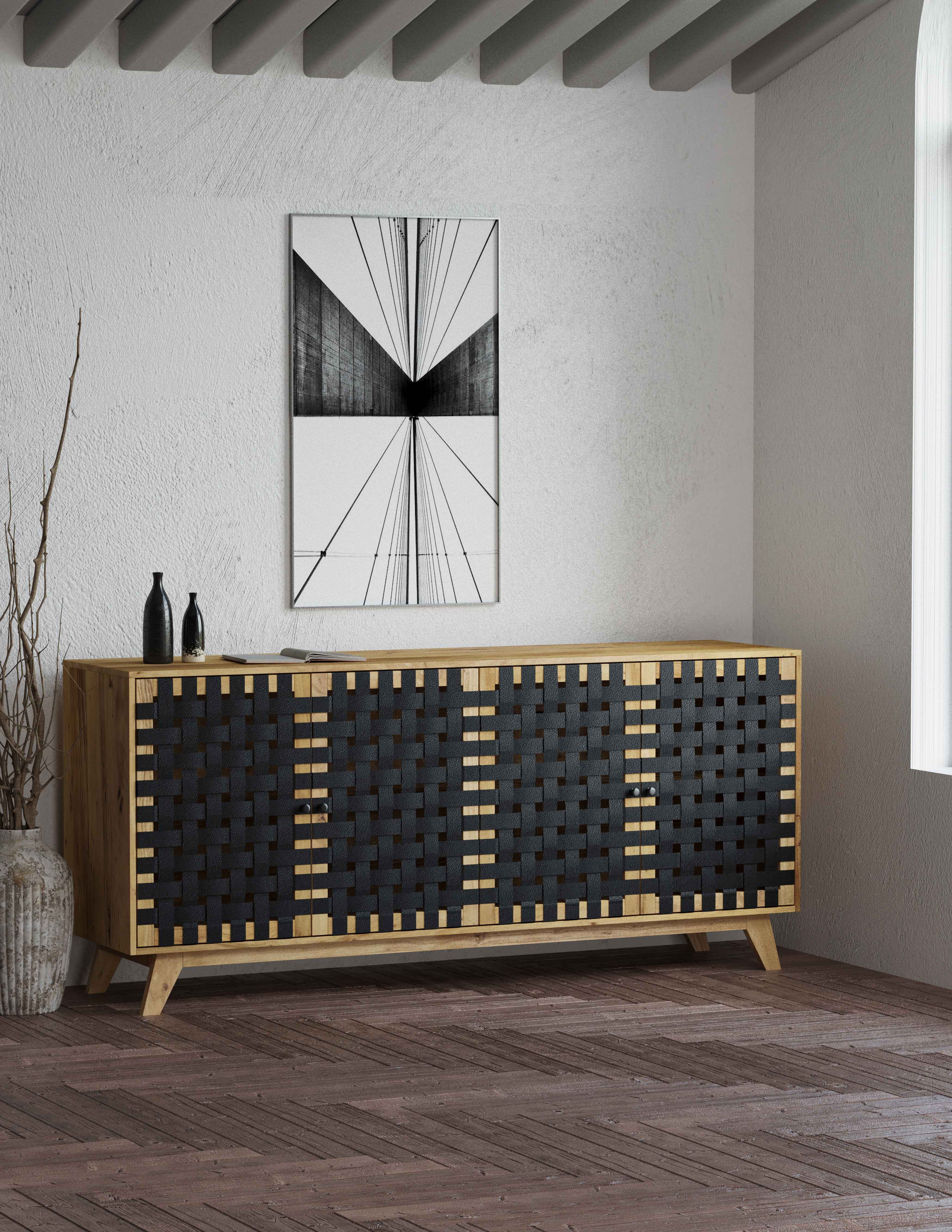 Woven Artistry and Mid-Century Textures